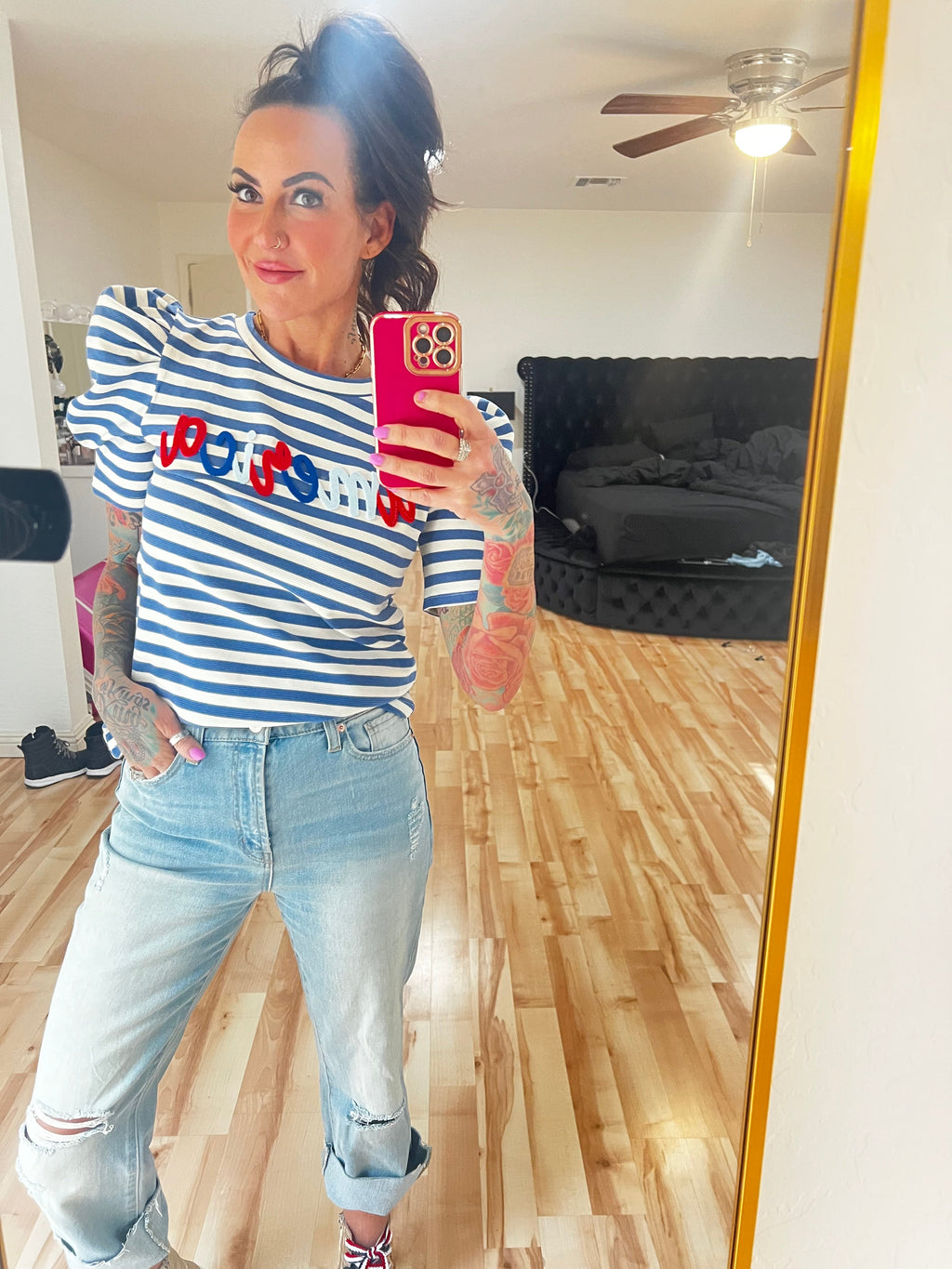 American Puff Sleeve Top