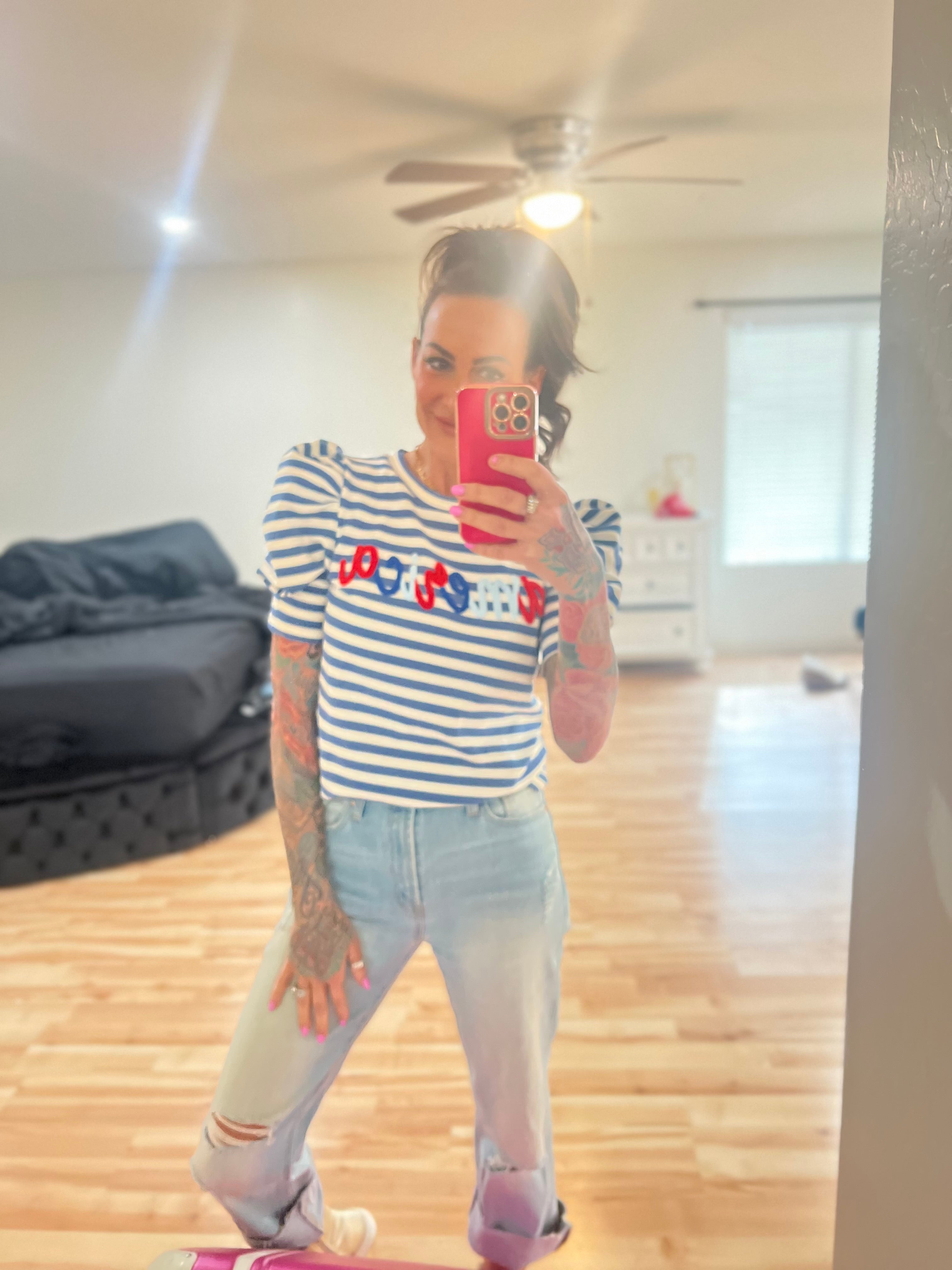 American Puff Sleeve Top