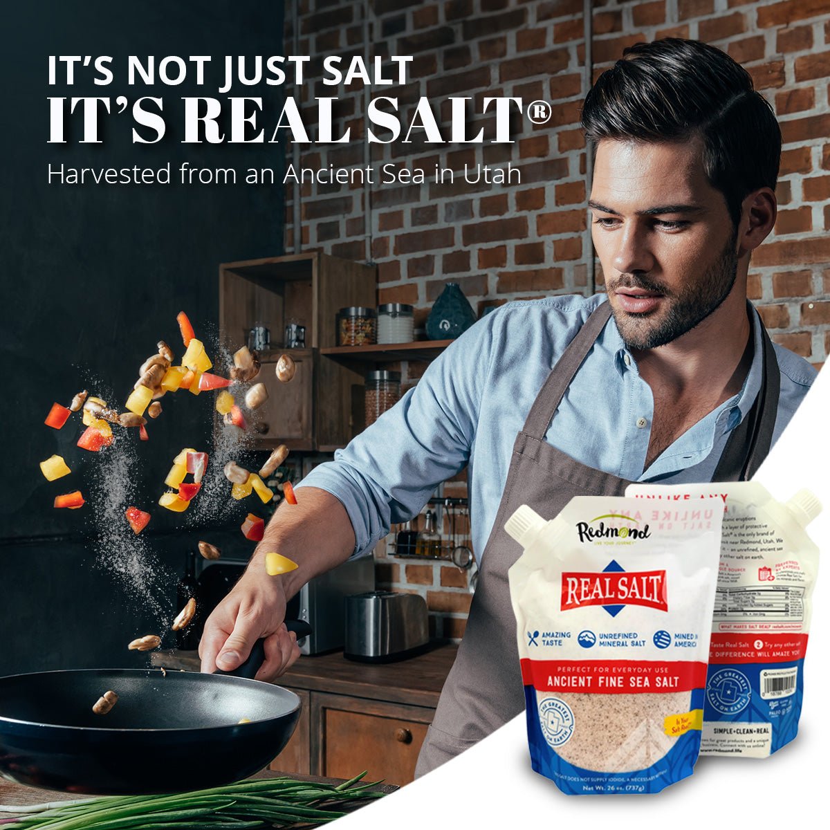 Salt, Redmond Real Salt, Fine Ground