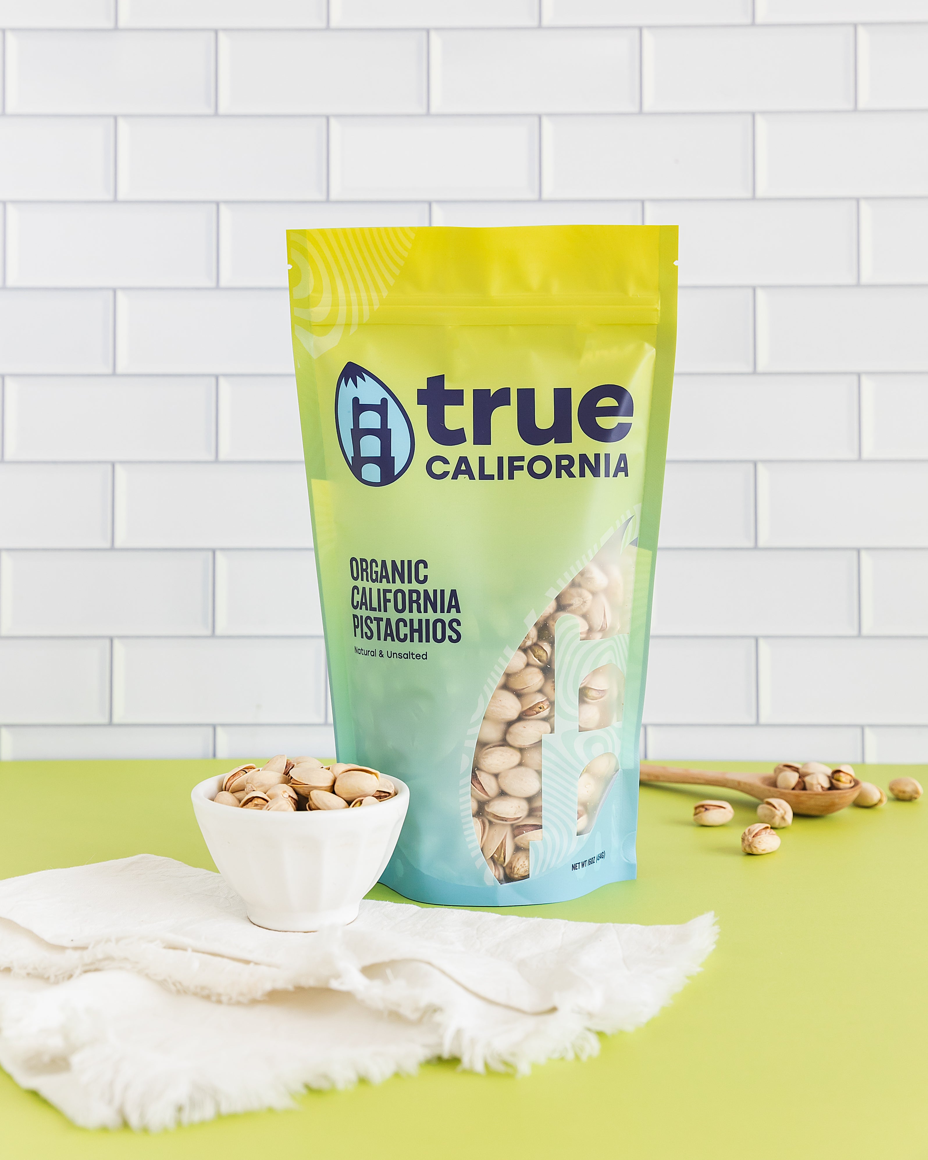 Organic Pistachios, Natural & Unsalted