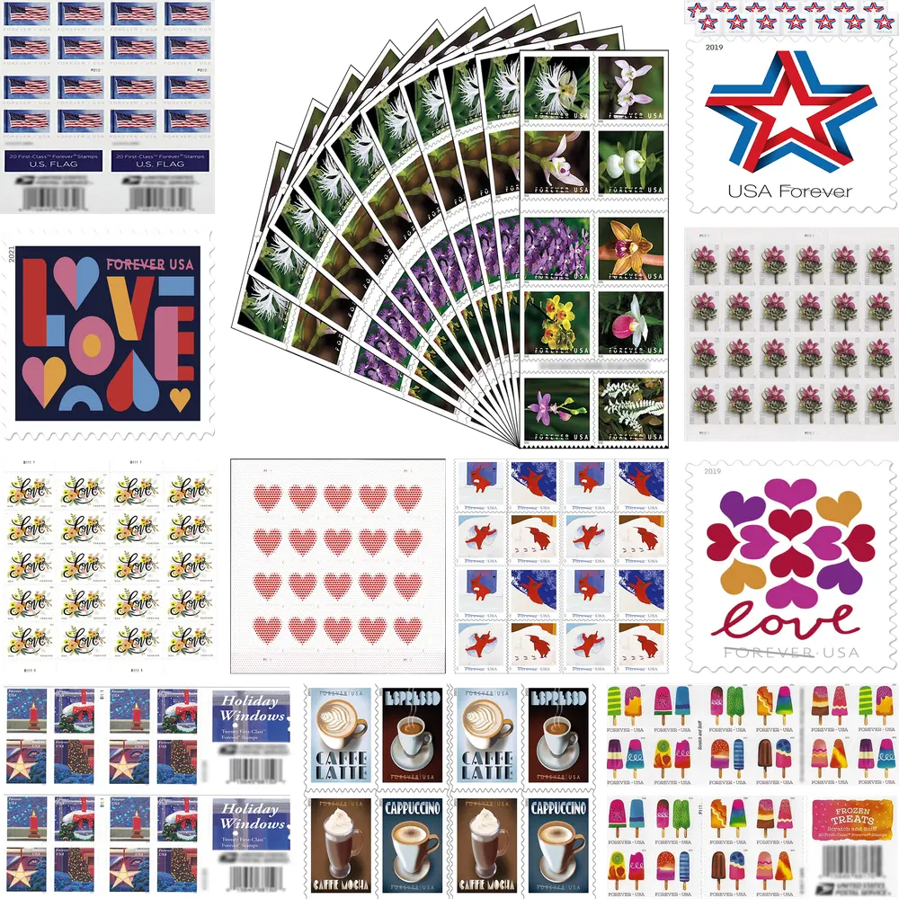 USPS First-Class Forever Postage Stamp Bundle/Assortment