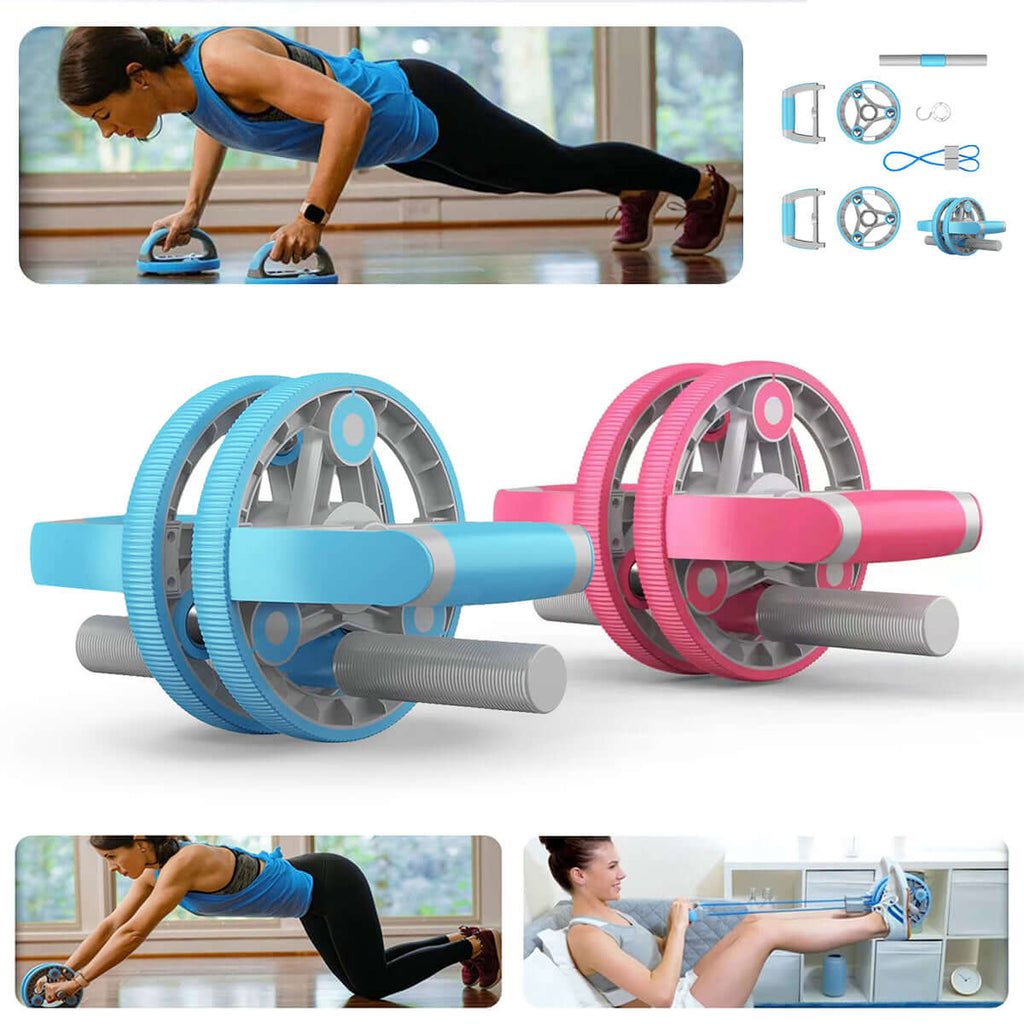 Multifunctional Abdominal Wheel Pull Strap Gym Training Set