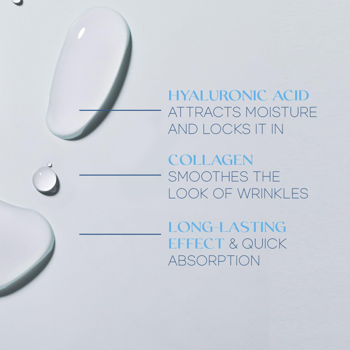 Hyaluronic Acid & Collagen Face Moisturizer - Dermatologist Tested, Anti-Aging, Restores Elasticity - Hydrating, Clean Beauty, Cruelty-Free Korean Skincare for All Skin Types - 1.69 Fl Oz