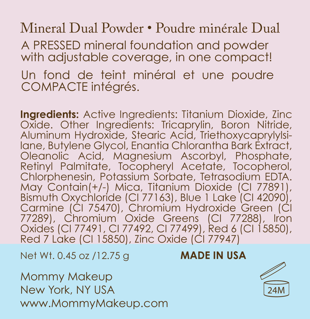 Mineral Dual Powder Foundation SPF15 (0.45 oz.) - CRAVING (Medium/Dark)